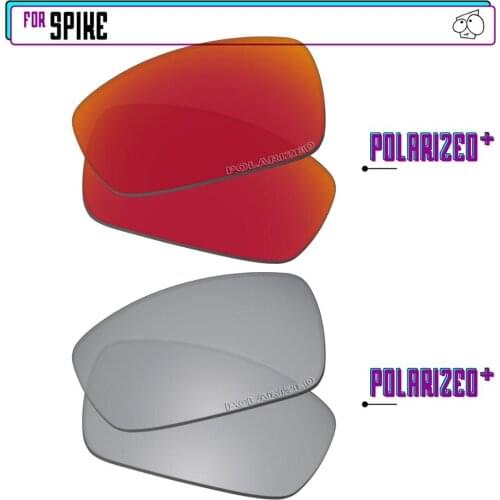 EZReplace Polarized Replacement Lenses for - Oakley Spike Sunglasses - Sir P Plus-RedP Plus