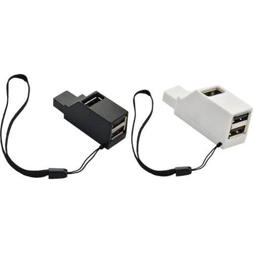 Mini Portable USB 2.0 3-Ports Splitter Mini Portable Direct Plug-in USB Extender Drop Shipping Wholesale