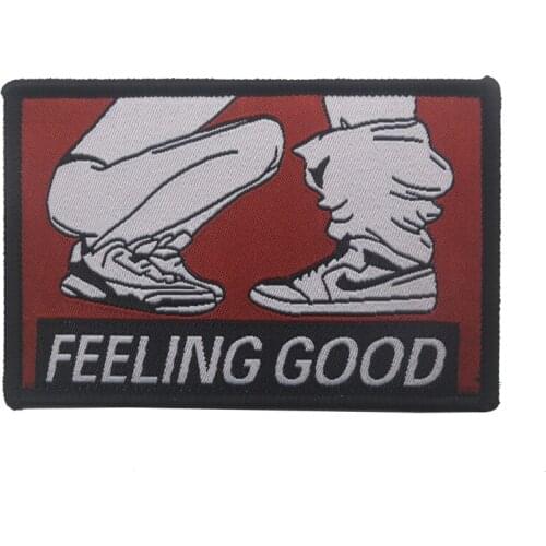 Feeling Good Embroidery Patch Armband Printing Badge Military Decorative Sewing Applique Embellishment Tactical Patches