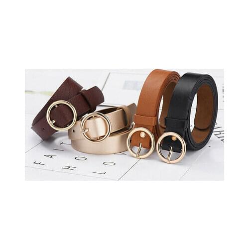 Women Classic Fashion Belt Solid Soft PU Leather Waistband Wide Belt Strap Belts for Jean Dress Pants