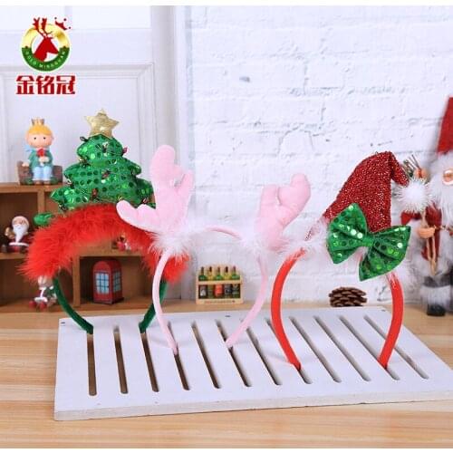 Christmas headband antler head buckle Christmas child decoration dress up items Adult Christmas party props AA025