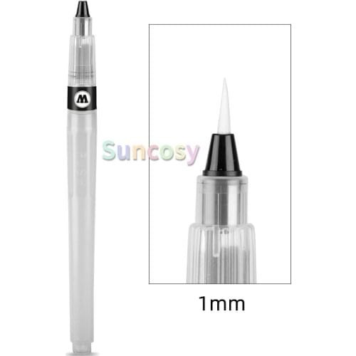 Molotow Aqua Ink Empty Squeeze Pen, 1mm, 2mm, 3mm, 4mm, 7mm, 10mm Tips,Each pen holds 20ml of fluid ink or water