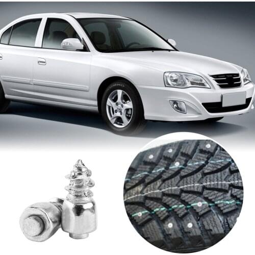 100 Pcs 9mm Anti-Slip Screw Stud Tyre Snow Chains Tire Spikes Trim For Motorcycle Car Truck Easy To Iinstall With Certain Drill