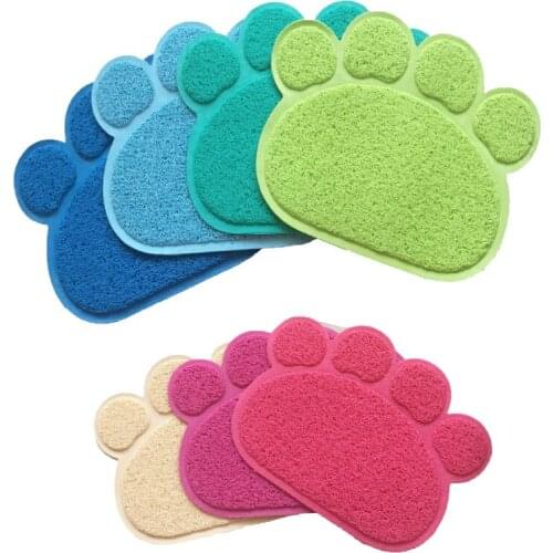 Pet Supplies Puppy Cat Claw Shape Water Supply Pad Bowl Placemat Family Pet Easy To Clean Dog Cat Pad