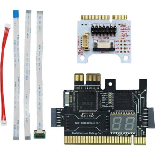Universal Laptop and PC PCI PCI-E mini PCI-E LPC motherboard Diagnostic Test Analyzer Tester Debug Cards for Laptop Desktop