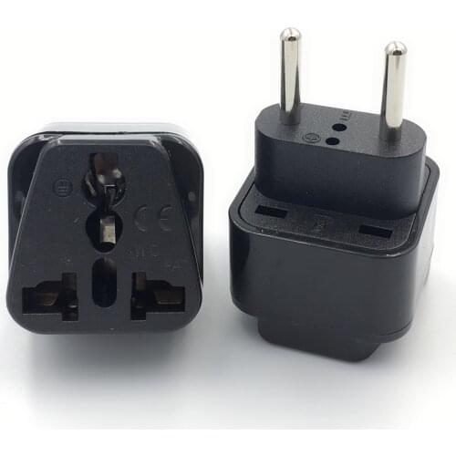 1pcs Universal EU Plug Adapter International AU UK US To EU Euro KR Travel Adapter Electrical Plug Converter Power Socket