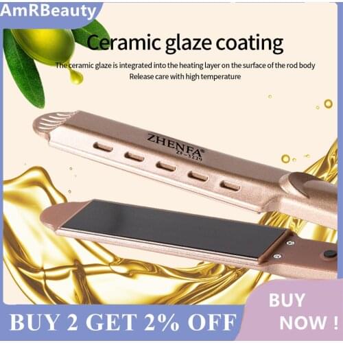 Hair Straightener 4 Gear Adjustment Temperature Hair Straightening Tourmaline Ceramic Ionic Flat Iron Professional Styling Tool