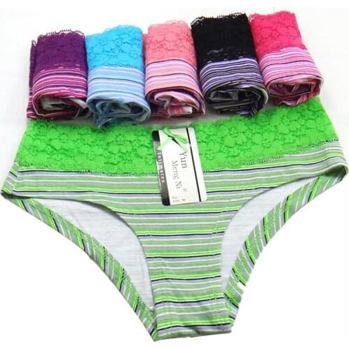 Ladies Striped Lace Sexy Panties Women Briefs Lingerie Femme Bragas Mujer 2019 New Fashion Woman Underwear Panty Intimates