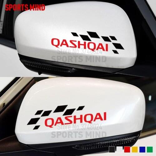 1 Pair Customizable SPORT Car Styling Automobiles Car Sticker Decal For Nissan Qashqai j11 j10 Exterior Accessories