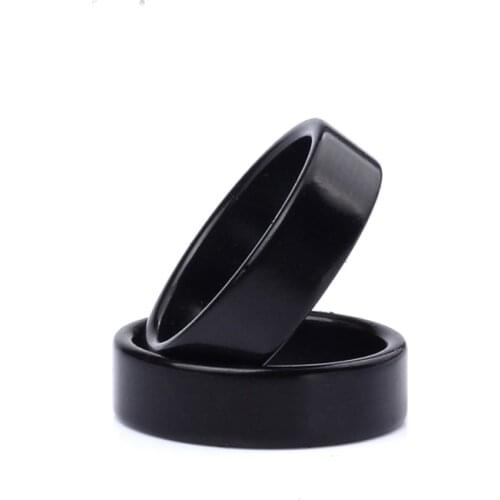 1 Pcs Black Strong Magnetic Magic Ring Magnet Coin Magic Tricks Finger Decoration Magician Ring 18/19/20/21MM Size B1028