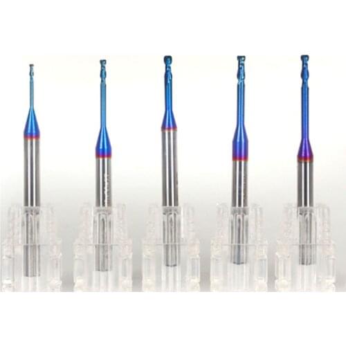 1pcs HRC65 1R0.2-1.5R0.2-2R0.2-2R0.5 long neck deep bull nose cutter tungsten carbide endmill for CNC mill