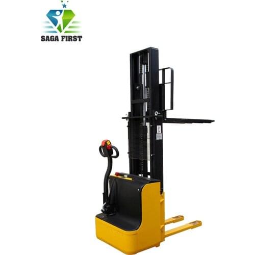 1ton 1.5ton Cargo Lift Mobile Electric Pallet Stacker