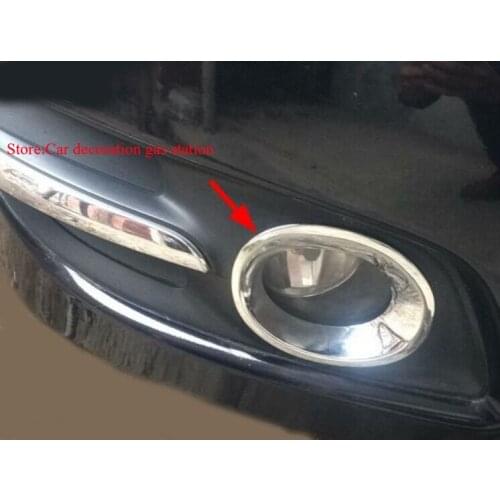 For Nissan Teana 2008 2009 2010 Car trim ABS Chrome Front Fog Light Cover trims Styling Auto Accessories 2Pcs