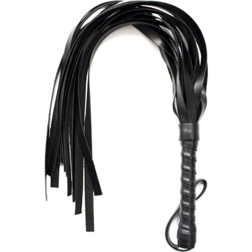 48CM PU Leather Fetish Bondage Sex Whip Flogger Bdsm Sex Toys For Couples Spanking Paddle Sexy Policy Knout Adult Games Products