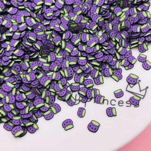 20g/Lot Hot Clay Halloween Pumpkin Sprinkle , Cute Candy Corn Skull Slice for Crafts Making, Phone Deco, DIY Scrapbooking