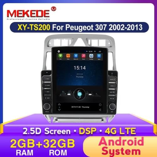 MEKEDE 2G + 32G Android Car DVD Player For Peugeot 307 307CC 307SW 2002-2013 Car Radio GPS Navigation Multimedia Player