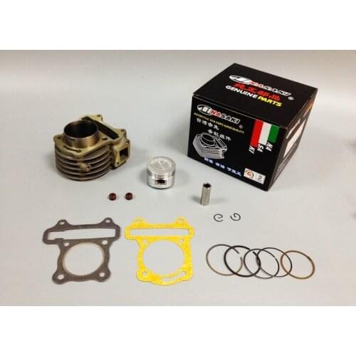 Free Shipping NASAKI 80cc 47mm Big Bore Cylinder Kit Chinese Moped Scooter GY6 80cc 139QMB 4- For KYMCO/GY6-80cc for Keeway