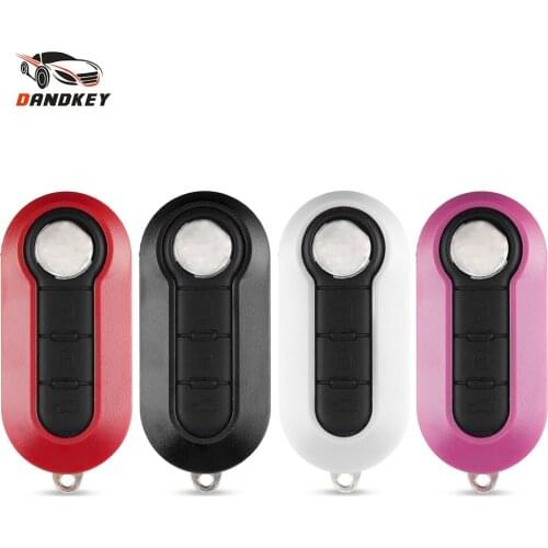 Dandkey Car Remote Key Shell Blank Case For Fiat 500 Panda Punto Bravo Stilo Ducato Citroen Jumper Peugeot Boxer SIP22 Flip Key