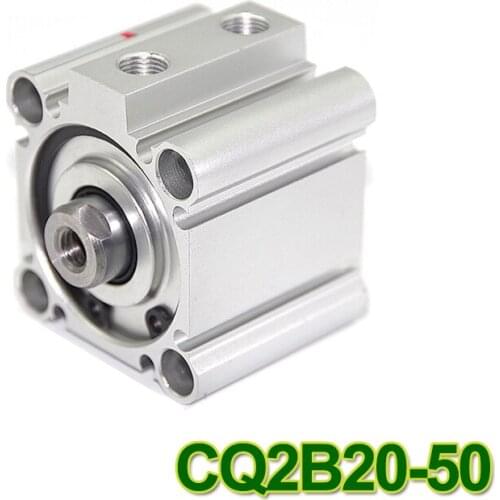 CQ2B20-50 SMC Type CQ2B series 20mm bore 50mm stroke Double Action single rod thin Pneumatic Compact Cylinder high quality