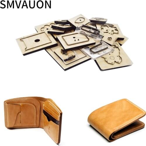 SMVAUON Wooden Mold Cutting Diy Classic Wallet Purse Mold Scrapbook Suitable For Die Cutting Machine