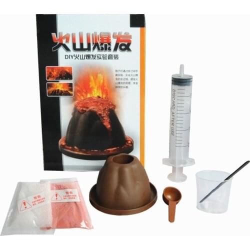 DIY Volcano Experiment for 8 Years Children Boy Girl Educational Toy Classroom Experiment Science Physics Chemical Volcano Modle