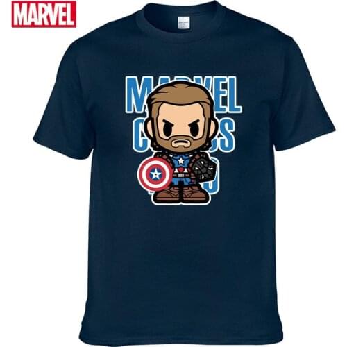 Marvel The Avengers Captain America short sleeve t-shirts Summer shirts for men graphic t shirts Womens cotton t-shirt Top #38