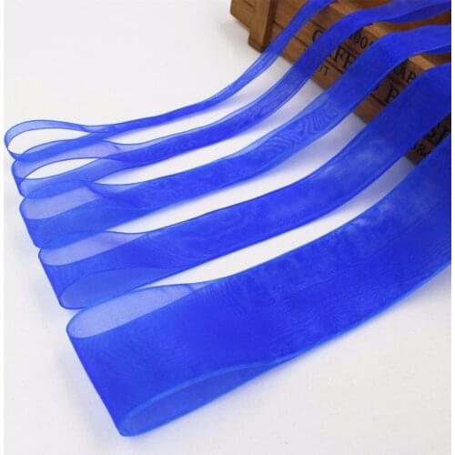 Hs040,(6,10,15,20,25,38mm) 10yard/lot Blue Muslin Ribbons Printed grosgrain Wedding Accessories DIY handmade materials Gift