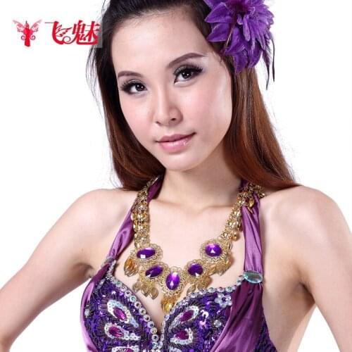 Indian Belly Dance 5 diamond necklace jewelry necklace Belly dancing Accessories / neck chain