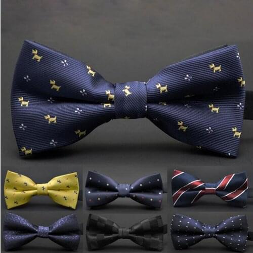 Ricnais New Design Fashion Print Striped Dot Bow Tie Mens Necktie For Wedding Party Colorful Skinny Cravats Floral Bowtie