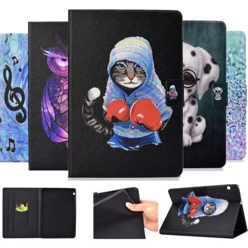 Fashion Tablet protective case For Huawei MediaPad T5 10 AGS2-W09/L09 PU leather Soft back Cover For huawe MediaPad T5 10.1 case