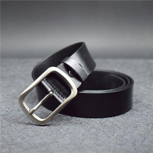 Men Belt Coffee/black Male Belts Cow Leather Man Belt With Alloy Buckle Fashion 2020 Leather Belts