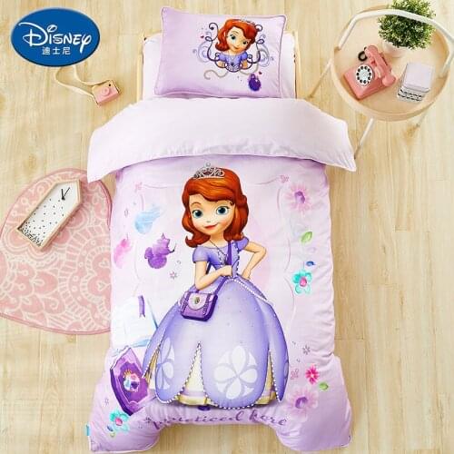 Disney Authentic Bedding Set For Baby Crib bed linen 3pcs set duvet cover bed sheet pillow case for baby. Mickey Mouse bedding