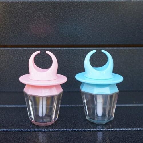 2pcs 8ml Empty Lip Gloss Tube Lips Balm Bottle wand Brush Container Ring Shape Refillable Bottle Lipgloss Tube Concealer Tube