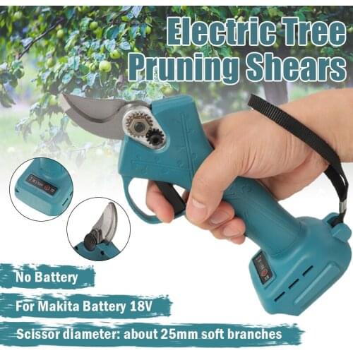 Garden Cutter Pruning Tools 2.5cm Electric Tree Pruning Shears Grafting Cutting Shears For Makita Battery 18V Without Battery
