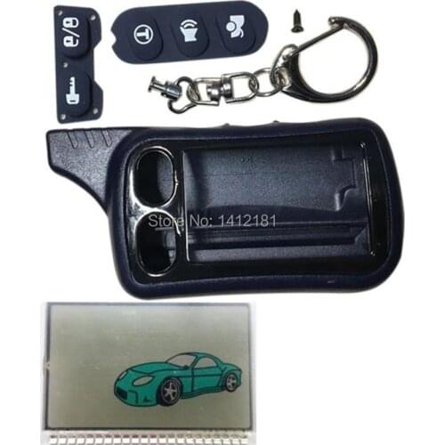 Tz-9030 Keychain Lcd Display + Body case For Russia Tomahawk tz 9030 LCD Remote Control two way car alarm system Tomahawk tz9030