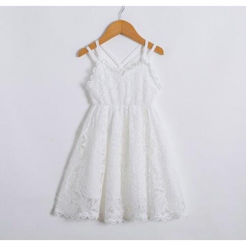 Vintage Princess Girls Dress Lace Embroidery Kids Dresses for Girls Wedding Birthday Party Children Clothes Size 3-8 Years