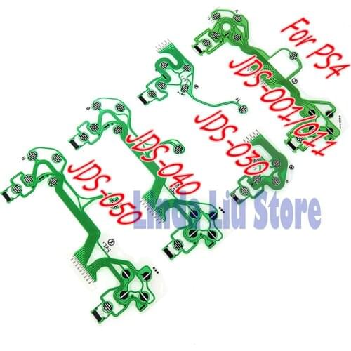 2pcs Replacement Buttons Ribbon Circuit Board for PS4 Dualshock 4 Pro Slim Conductive Film Keypad flex JDS 001 030 040 050