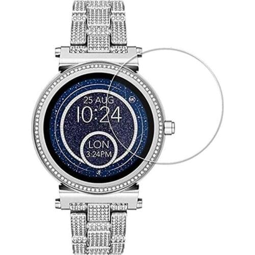 Tempered Glass Protective Film Guard For Michael Kors Access Sofie Watch Smartwatch Display Screen Protector Cover Protection