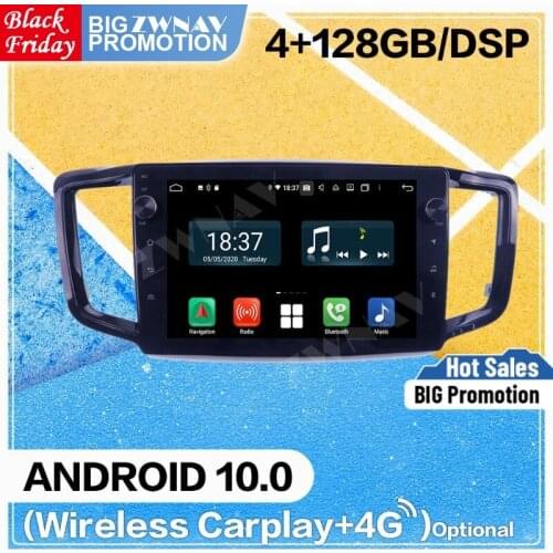 2 Din 4+128G DSP Carplay Android 10 Screen For Honda Odyssey 2015 2016 2017 Car Auto Audio Radio Stereo GPS Navigation Head Unit