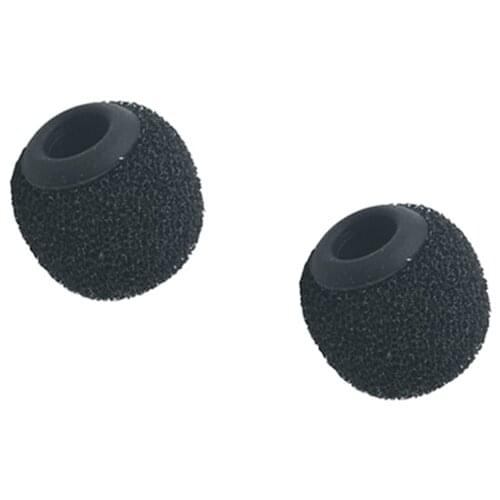 Canfon 2pcs Foam Windscreen Covers with Silicone Holder Compatible for RODE Smartlav+ Lavalier Mic with Diameter of 4-5.0mm
