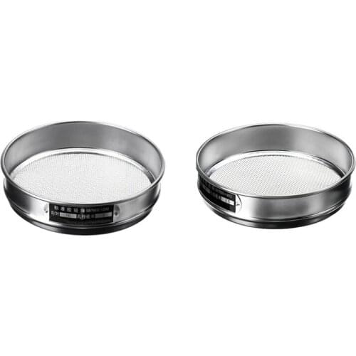 2 Pcs Heavy Duty Garden Riddle Sieve Mesh Soil Sift Compost Seed Tray Gardening Tool-8 (2.5Mm) & 10 (2Mm)