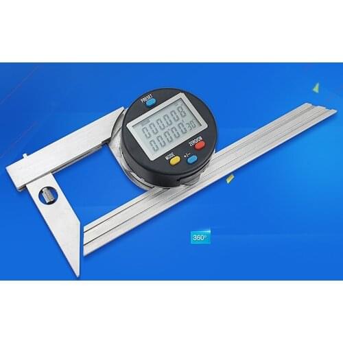 200MM 360 degree digital electric stainless steel protractor universal woodworker meter goniometer angle square gauge tool angle
