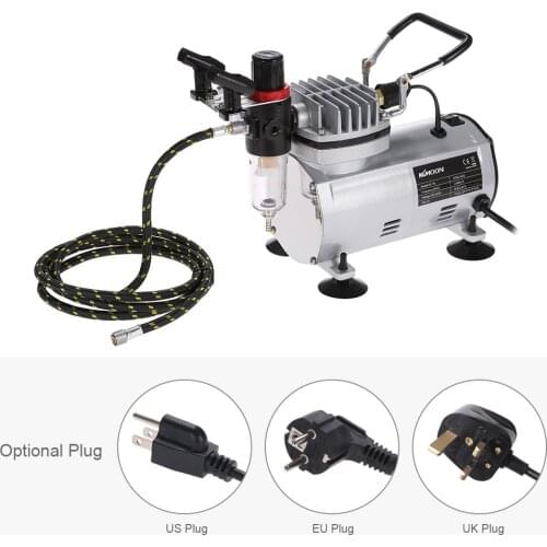 0.3mm Dual Action Airbrush Spray Gun Kit with Compressor Painting Manicure Craft Spray Model Air-brush Nail Spray Set Power Tool