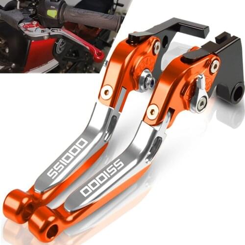 Motorcycle Accessories handbrake Folding Extendable Handlebar Adjustable Clutch Brake Levers For DUCATI SS1000 1000SS 2003 2004