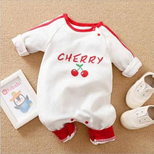 Newborn Infant Baby Romper Spring Autumn Long Sleeve Cotton Cute Cartoon Jumpsuit Toddler Girl Clothes 0-18Months