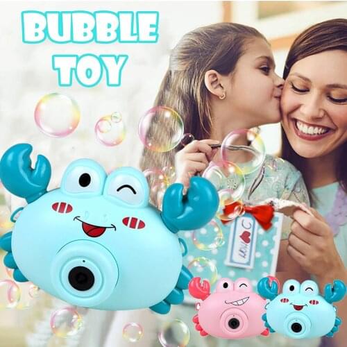 Bubbles toy for kids gun Bubble Machine Toy Crab Extinguisher Electric Kids Fun Outdoor Summer Toy 60ml