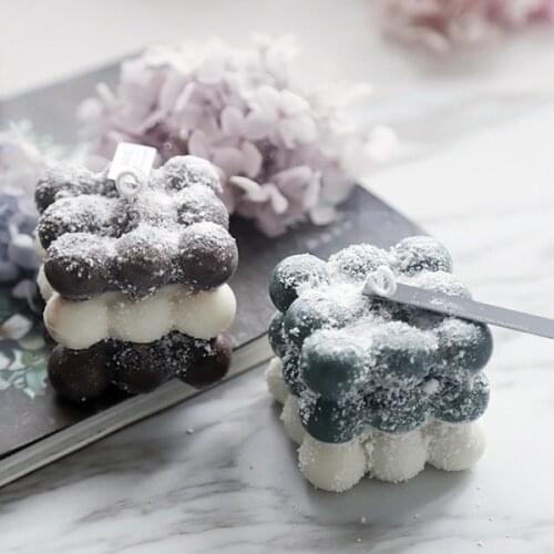 Soap Making Tools DIY Homemade Christmas Candles Mould Wax Candles Plaster Candle 3d Silicone Soap Mold