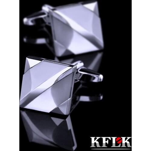 KFLK hot brand mens shirt cuff button high quality white buttons luxury jewelry gift cufflinks 2020 new products free shipping