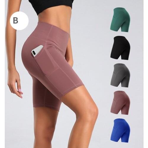 Summer Women Yoga Shorts High Waist Seamless Hip-up Tight Elastic Sport Shorts Push Up Running Fitness Gym Clothes 2020 Hot Sale