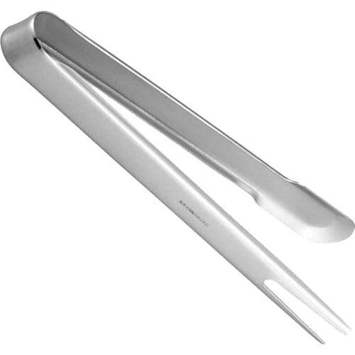 Stainless Steel Utility Kitchen Tongs Salad BBQ Meat Grill Tongs 24cm